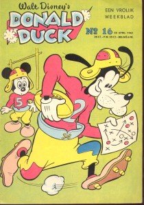 Front cover: Donald Duck - 1961 - Nr. 16