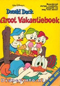 Front cover: Donald Duck - Groot Vakantieboek - 1980