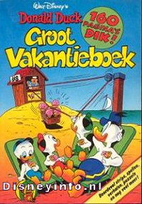 Front cover: Donald Duck - Groot Vakantieboek - 1986