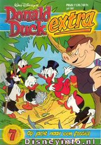 Front cover: Donald Duck Extra - 1987 - 07 - Op Jacht Naar Een Fossiel