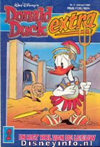 Front cover: Donald Duck Extra - 1988 - 02 - In Het Hol Van De Leeuw