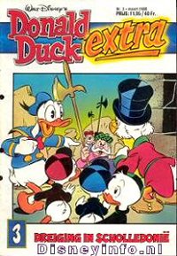 Front cover: Donald Duck Extra - 1988 - 03 - Dreiging In Scholledonië