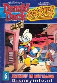 Front cover: Donald Duck Extra - 1988 - 06 - Sheriff In Het Nauw