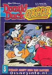 Front cover: Donald Duck Extra - 1988 - 08 - Donald Geeft Hem Van Katoen