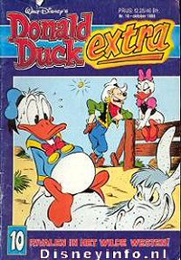 Front cover: Donald Duck Extra - 1988 - 10 - Rivalen In Het Wilde Westen