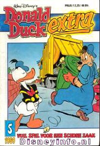 Front cover: Donald Duck Extra - 1989 - 05 - Vuil Spel Voor Een Schone Zaak