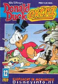 Front cover: Donald Duck Extra - 1989 - 12 - Klopjacht In Mononesie