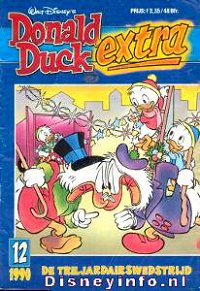 Front cover: Donald Duck Extra - 1990 - 12 - De Triljardairswedstrijd