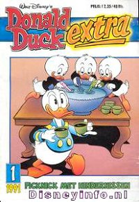 Front cover: Donald Duck Extra - 1991 - 01 - Picknick Met Hindernissen