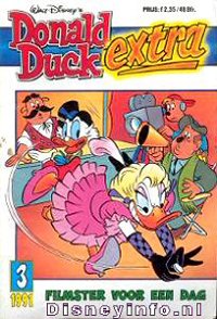 Front cover: Donald Duck Extra - 1991 - 03 - Filmster Voor Een Dag