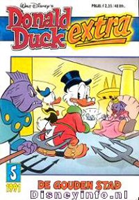 Front cover: Donald Duck Extra - 1991 - 05 - De Gouden Stad