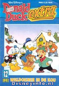 Front cover: Donald Duck Extra - 1991 - 12 - Weldoener In De Kou