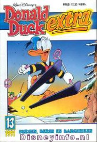 Front cover: Donald Duck Extra - 1991 - 13 - Bergen, Beren En Bangeriken