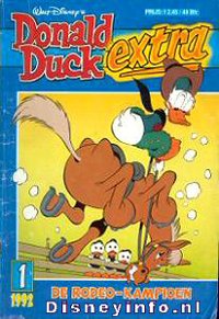 Front cover: Donald Duck Extra - 1992 - 01 - De Rodeo-Kampioen