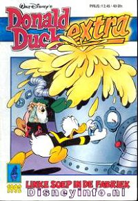 Front cover: Donald Duck Extra - 1992 - 04 - Linke Soep In De Fabriek