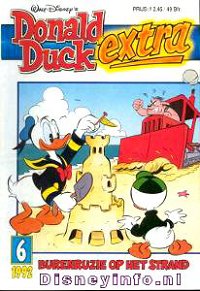 Front cover: Donald Duck Extra - 1992 - 06 - Burenruzie Op Het Strand