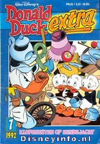 Front cover: Donald Duck Extra - 1992 - 07 - Klopgeesten Op Eendejacht