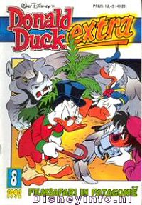 Front cover: Donald Duck Extra - 1992 - 08 - Filmsafari In Patagonië