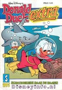 Front cover: Donald Duck Extra - 1993 - 05 - Schatzoekers Naar De Haaien