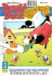 Front cover: Donald Duck Extra - 1994 - 03 - Trammelant Met Een Ledikant