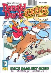 Front cover: Donald Duck Extra - 1994 - 10 - Race Naar Het Goud