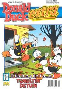 Front cover: Donald Duck Extra - 1995 - 10 - Tumult In De Tuin