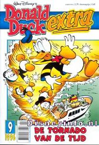 Front cover: Donald Duck Extra - 1996 - 09 - De Tornado Van De Tijd