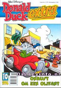 Front cover: Donald Duck Extra - 1996 - 10 - Onrust Om Een Olifant