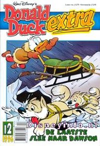 Front cover: Donald Duck Extra - 1996 - 12 - De Laatste Slee Naar Dawson