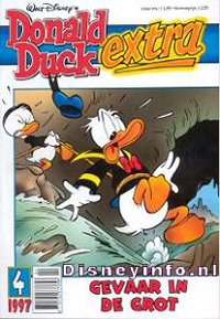 Front cover: Donald Duck Extra - 1997 - 04 - Gevaar In De Grot