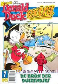 Front cover: Donald Duck Extra - 1997 - 07 - De Bron Der Duizendjes