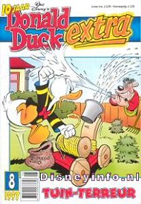 Front cover: Donald Duck Extra - 1997 - 08 - Tuin-Terreur