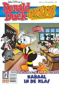 Front cover: Donald Duck Extra - 1997 - 12 - Kabaal In De Klas