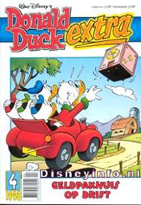 Front cover: Donald Duck Extra - 1998 - 04 - Geldpakhuis Op Drift