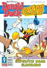 Front cover: Donald Duck Extra - 1998 - 09 - Expeditie Naar Eldorado