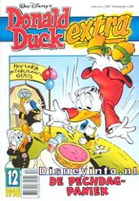 Front cover: Donald Duck Extra - 1998 - 12 - De Pechdag-Paniek