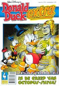 Front cover: Donald Duck Extra - 1999 - 04 - In De Greep Van Octopus-Shiva!