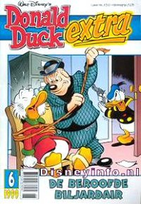 Front cover: Donald Duck Extra - 1999 - 06 - De Beroofde Biljardair