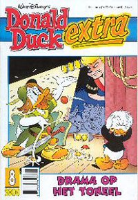 Front cover: Donald Duck Extra - 2000 - 08 - Drama Op Het Toneel