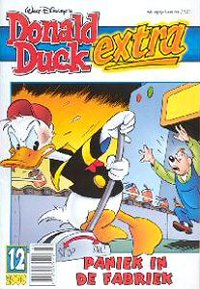 Front cover: Donald Duck Extra - 2000 - 12 - Paniek In De Fabriek