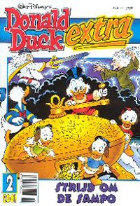 Front cover: Donald Duck Extra - 2001 - 02 - Strijd Om De Sampo