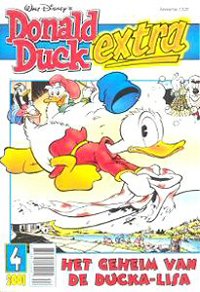 Front cover: Donald Duck Extra - 2001 - 04 - Het Geheim Van De Ducka-Lisa