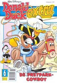 Front cover: Donald Duck Extra - 2001 - 06 - De Pretpark-Cowboy