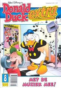 Front cover: Donald Duck Extra - 2001 - 08 - Met De Muziek Mee!