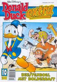 Front cover: Donald Duck Extra - 2001 - 10 - Beestenboel Met Bolderbast