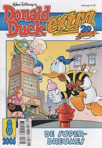 Front cover: Donald Duck Extra - 2005 - 08 - De Superdreumes