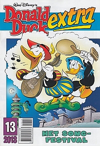 Front cover: Donald Duck Extra - 2013 - 13 - Het Songfestival