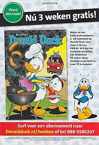 Back cover: Donald Duck Extra - 2014 - 01 - Biljonair in de Val