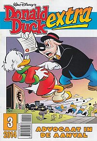 Front cover: Donald Duck Extra - 2014 - 02 - Advocaat in de Aanval