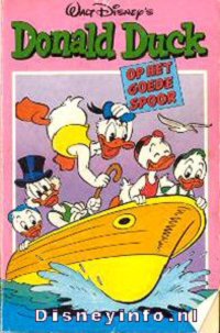 Front cover: Donald Duck Pocket - Serie 2 - 23 - Donald Duck Op Het Goede Spoor